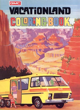 GMC Motorhome Vacationland Coloring Book